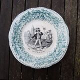 3 old talking plates – Creil & Montereau