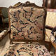 Louis XV style walnut armchair