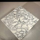 Vintage 1970s Calacatta marble coffee table