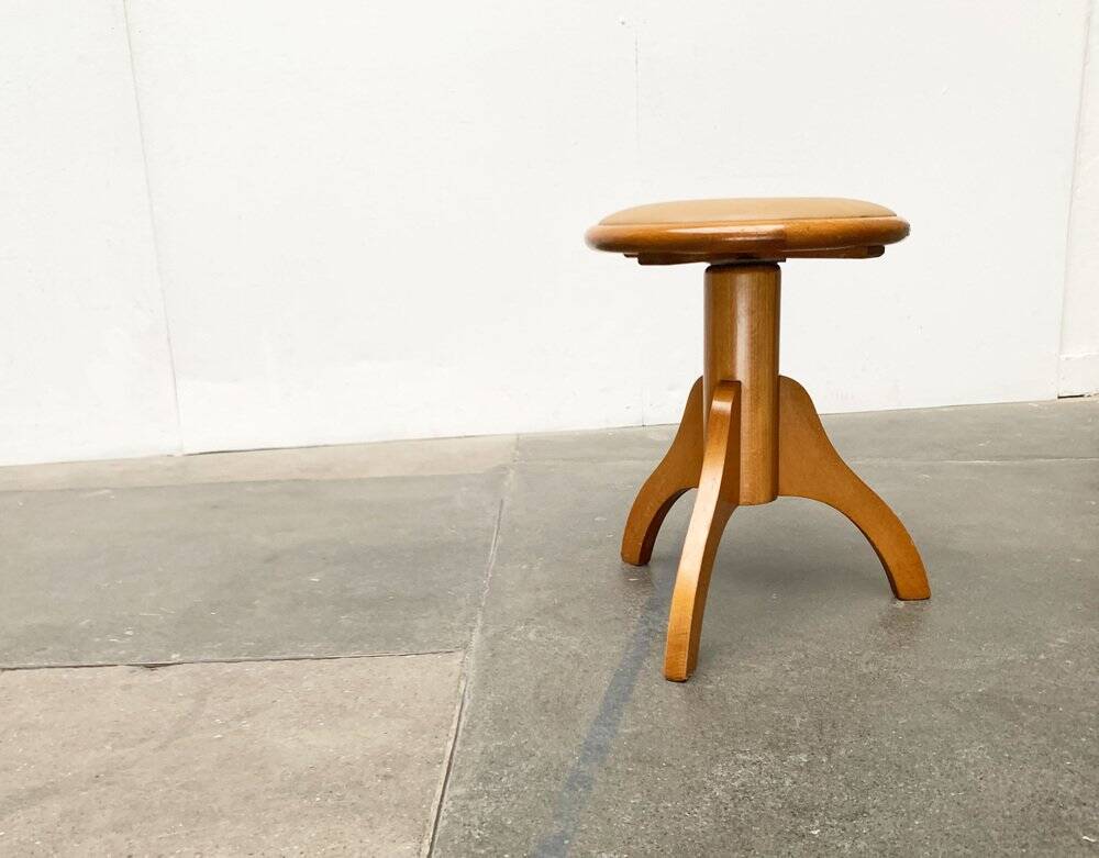 Mid-Century Industrial Tripod Swivel Stool, 1960s