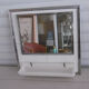Wall mirror art deco - chrome and faience villeroy boch