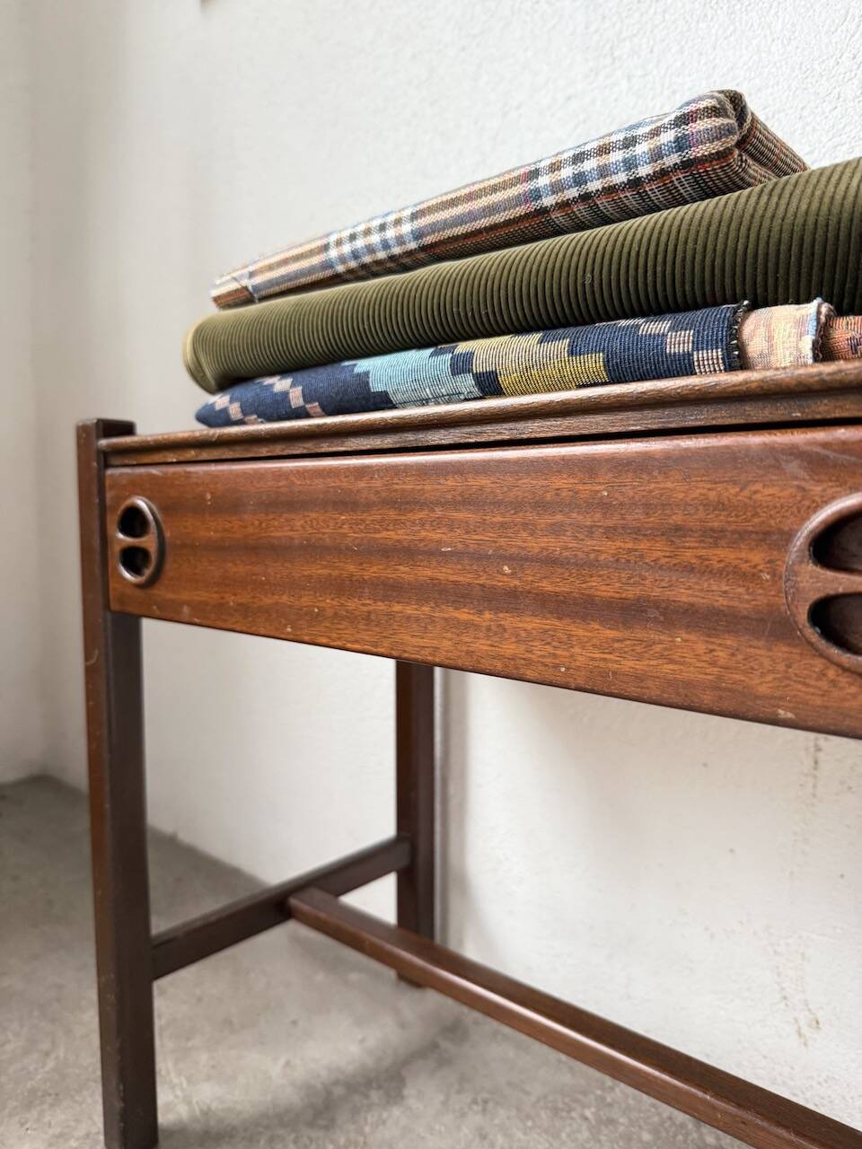 Jacques Hauville bedside table Roche Bobois mahogany