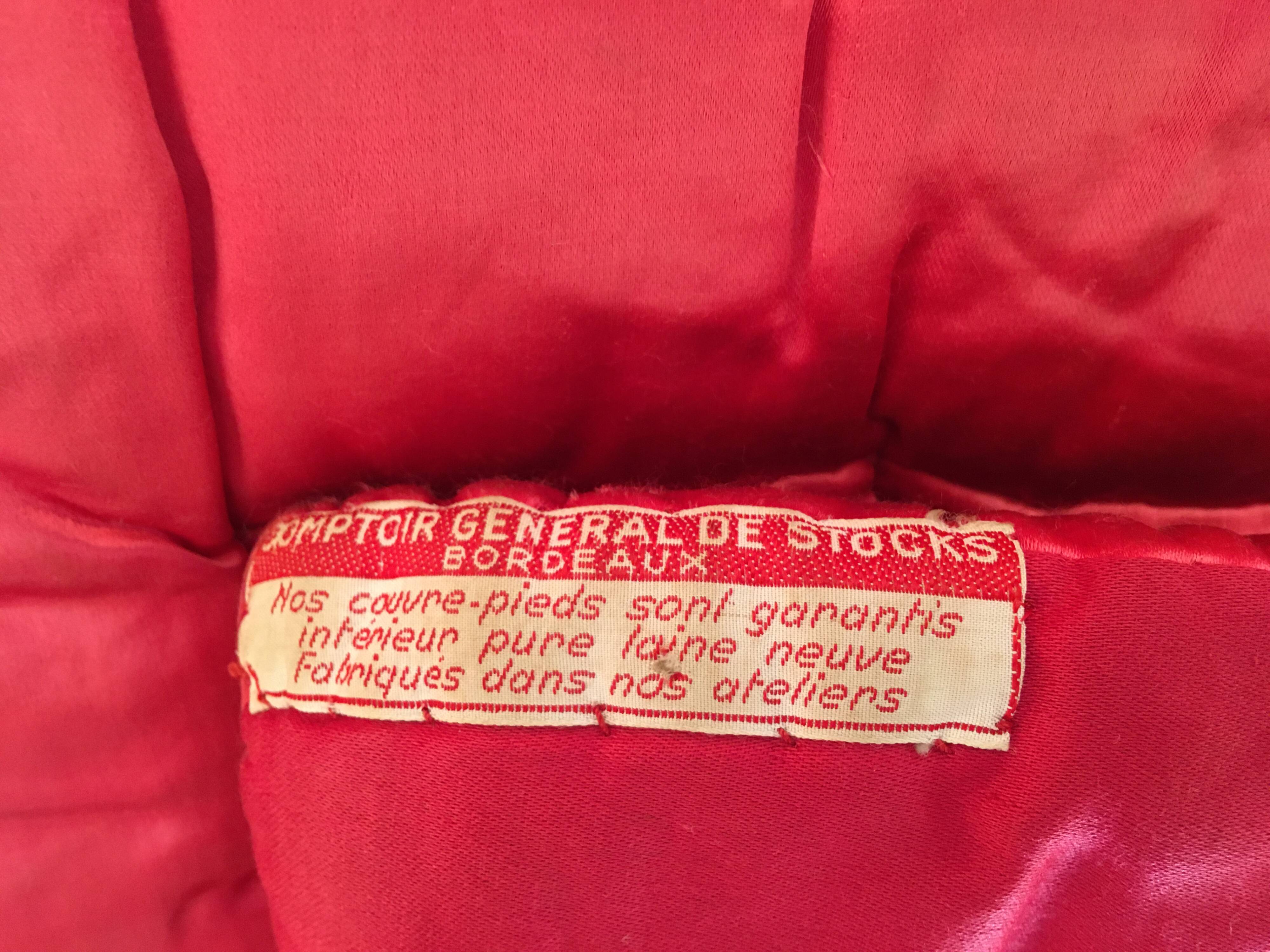 Couvre-lit boutis intérieur pure laine