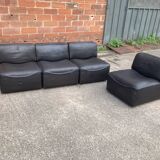 Set of 4 DS15 De Sede low chairs