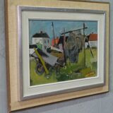 John Börén ( 1903-1983 ), Swedish Modern Painting, 1960s, Oil on Panel, Framed