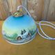 Antique decorated opaline suspension