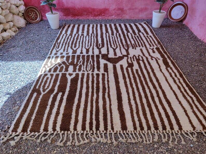 Authentic traditional handmade pure wool rug 150/250 cm