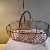Ancien panier de pêche en fil de fer