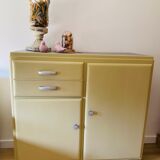 Buffet Mado vintage soft yellow and gray