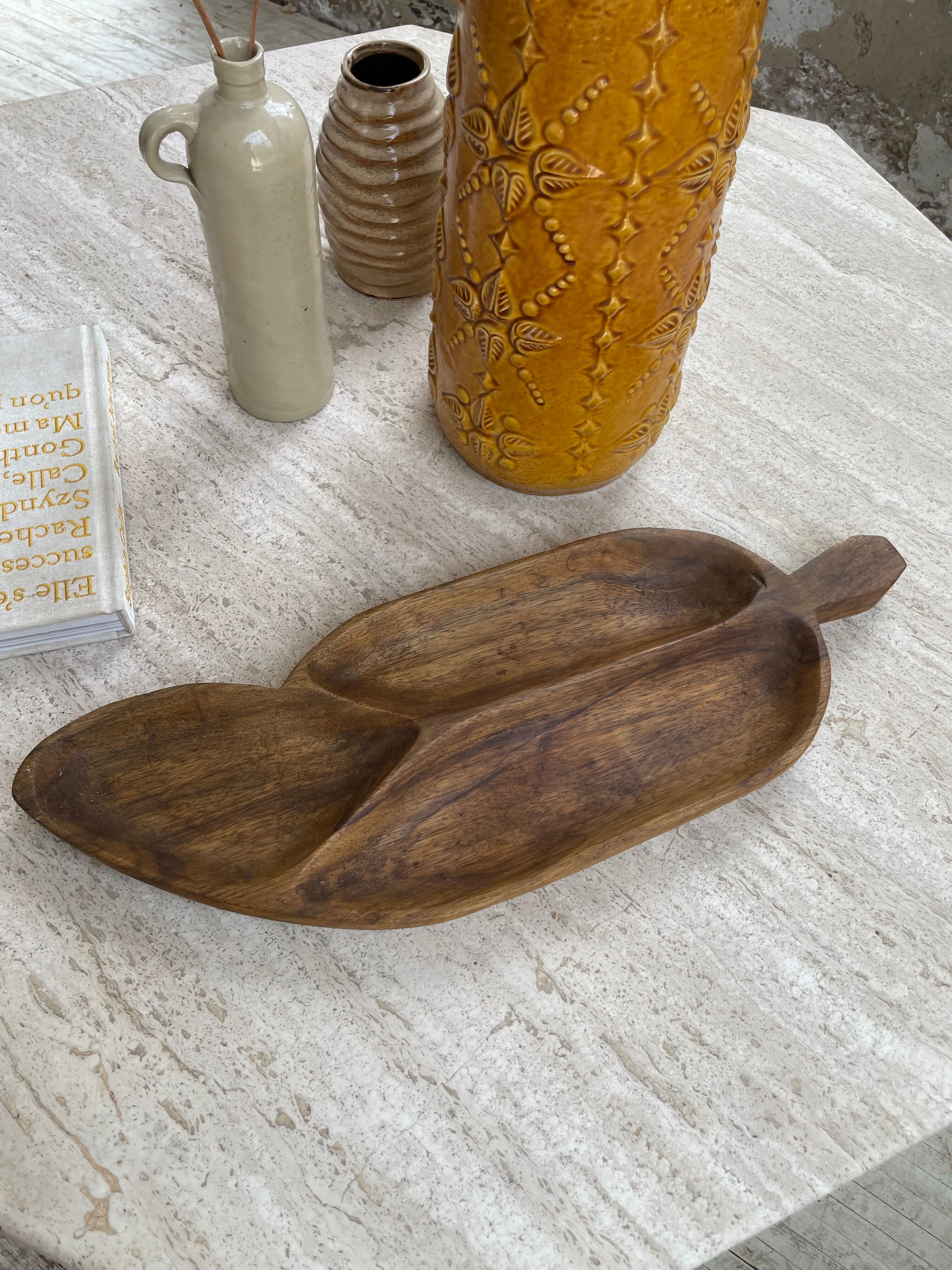 Antique wooden dish