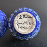 Pair of bowls signed Kerly Quimper
