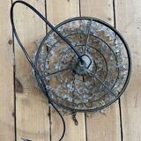 Old ceiling lamp chandelier with grapevines