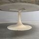 Large marble tulip coffee table, 1960s