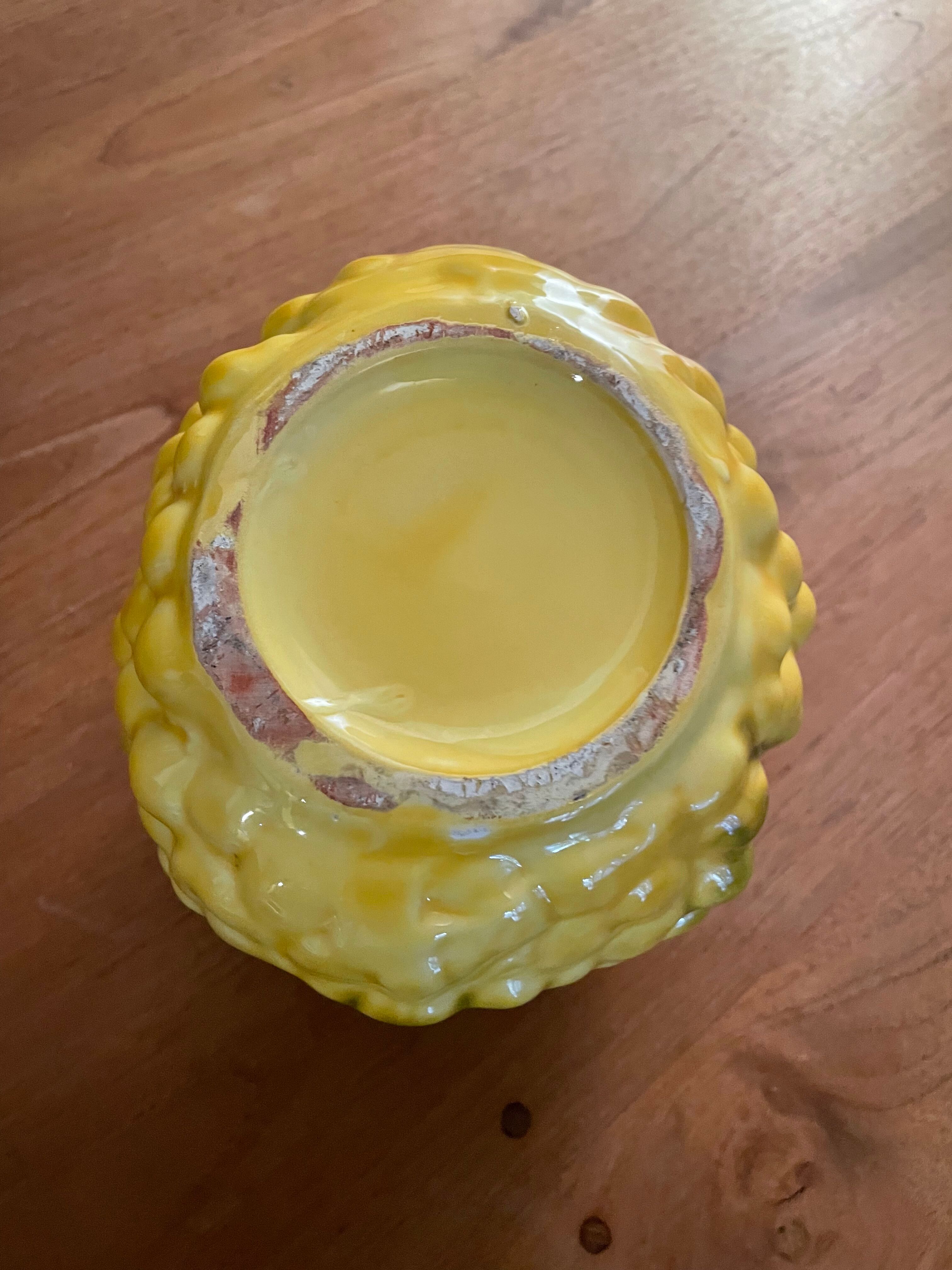 Pitcher bunch yellow and green grape slurry