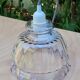 Vintage glass suspension in slightly purple color
