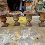 2 Pairs of Cast Iron Medici Vases 1900 Charleville-Méziéres