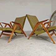 Pair of armchairs restored by Frantisek Jirak for Tatra Nabytok 1960