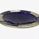 Large hollow plate in blue ceramic from Morocco