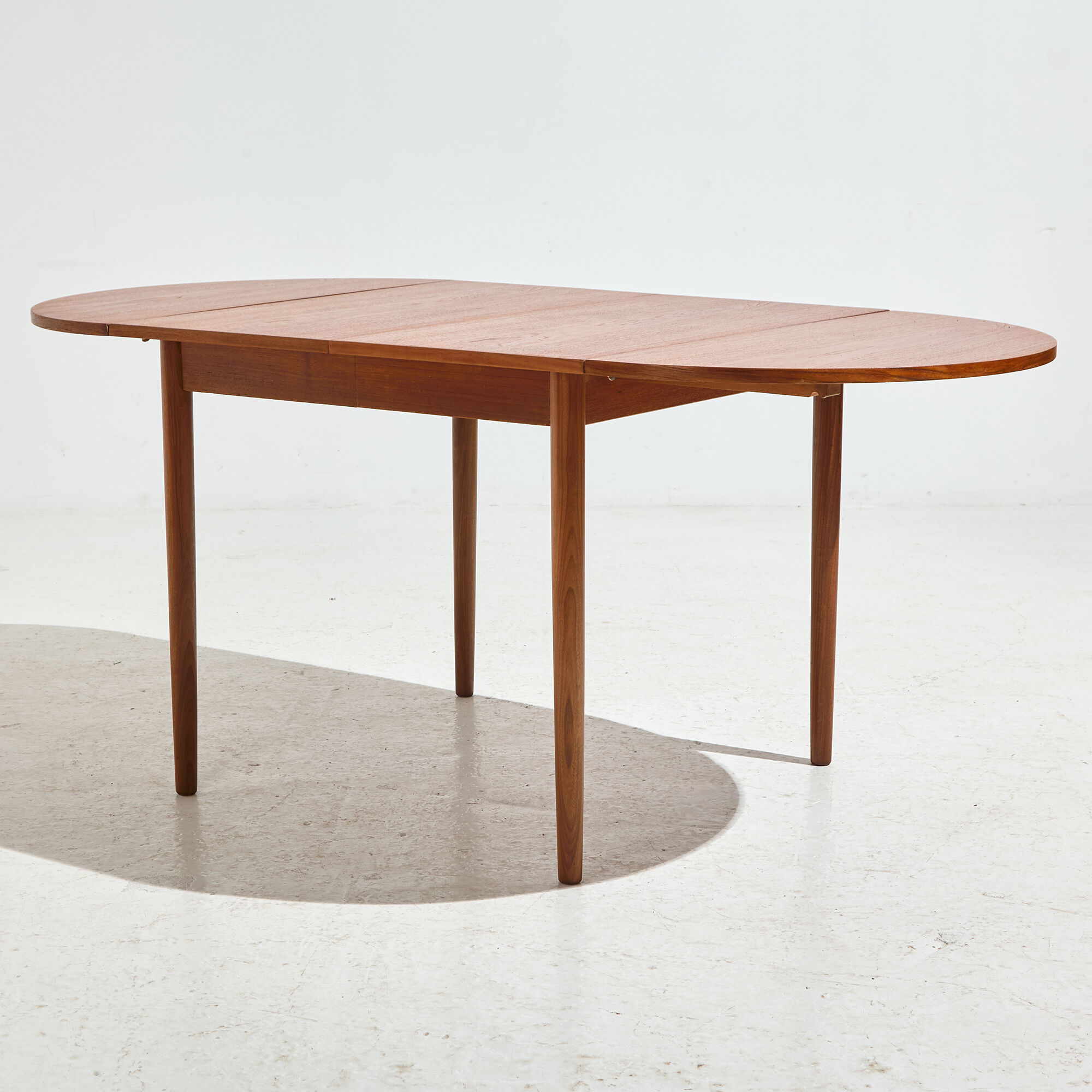 Restored teak dining table