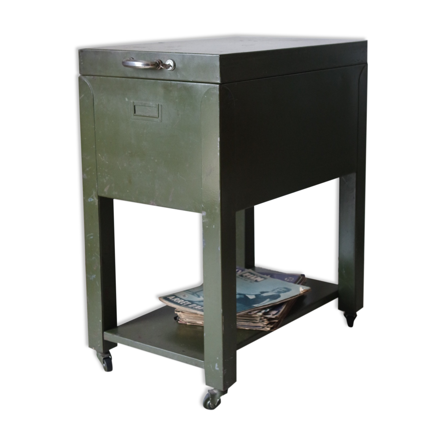 Vintage industrial roulette box