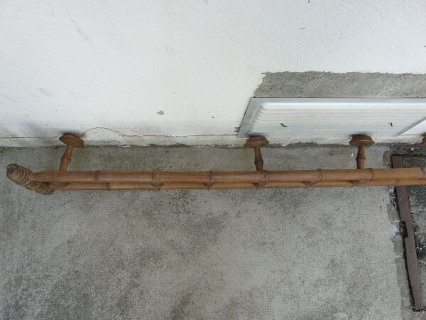 Porte manteau bambou Napoléon  III 4 patères