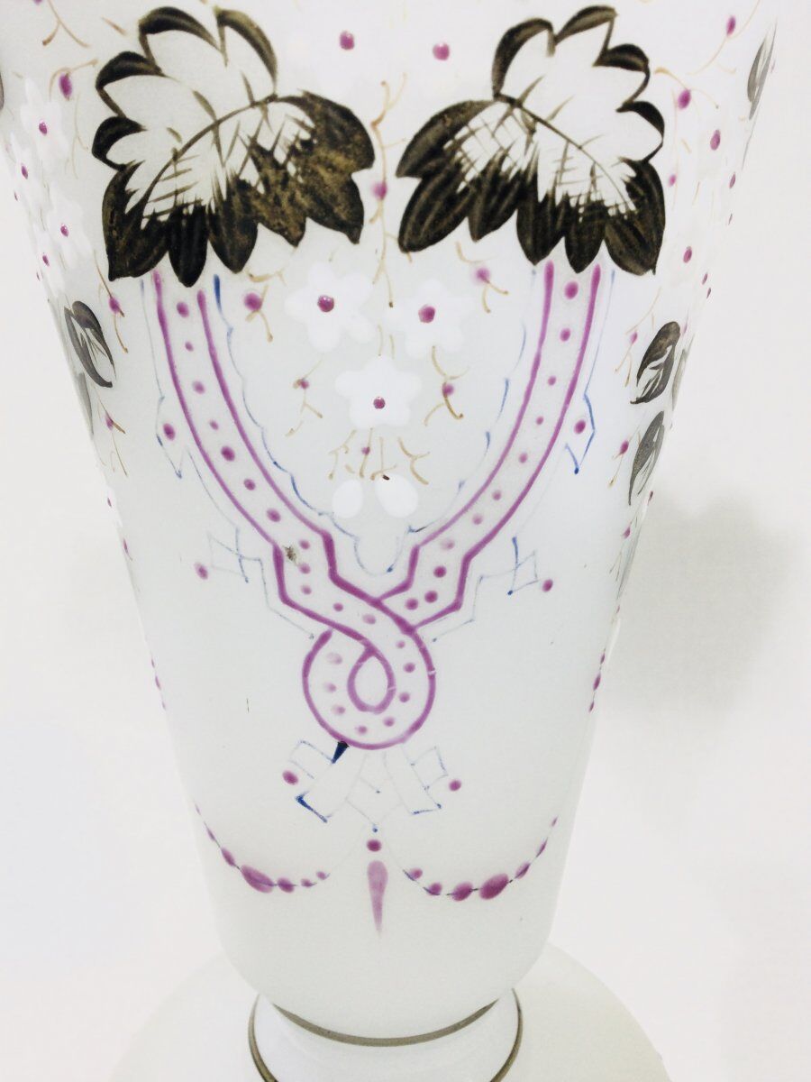 Pair of Vases In Opaline Napoleon III