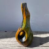 Vintage ceramic vase with drips