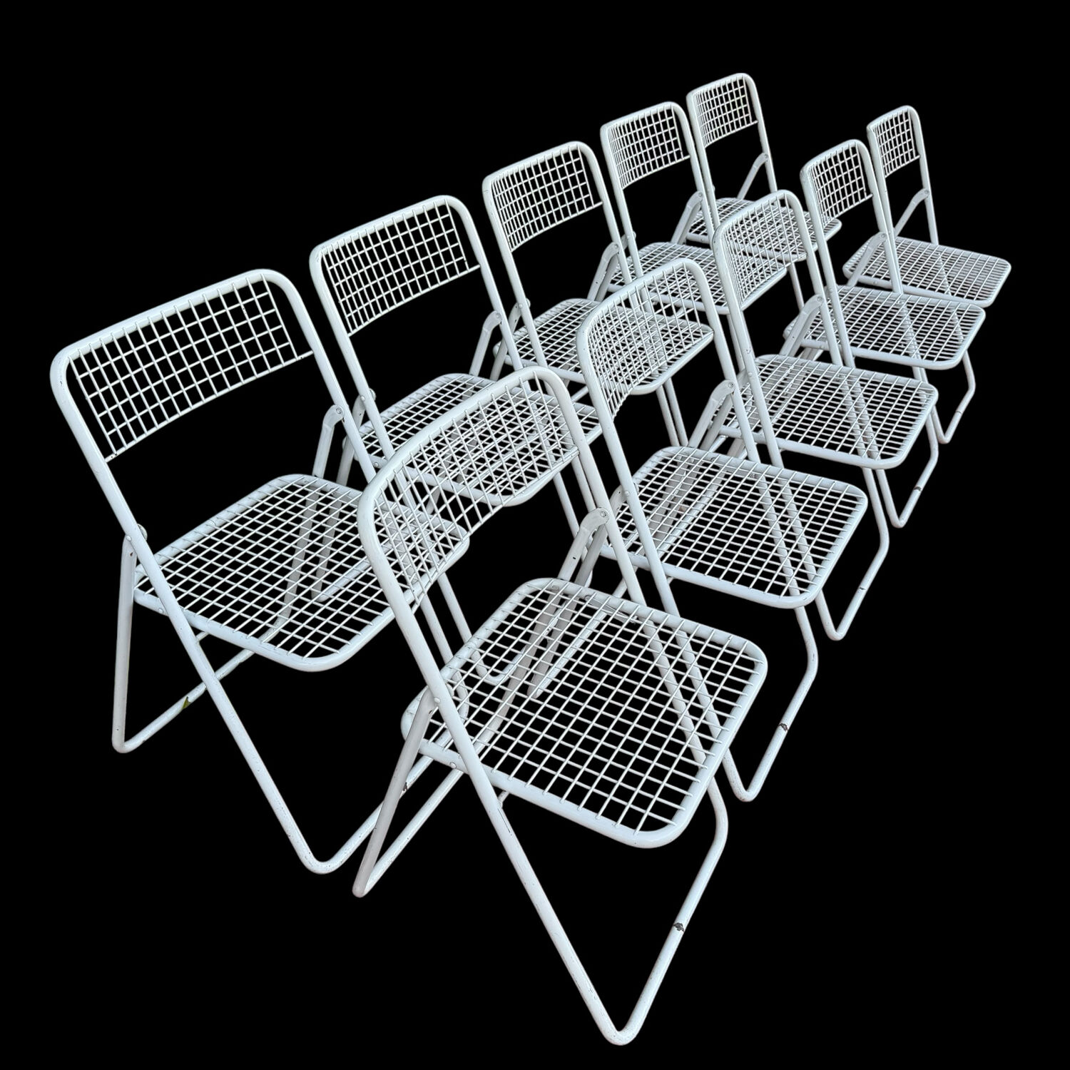 Ted Net Folding Chairs by Niels Gammelgaard for IKEA, 1970s, Set of