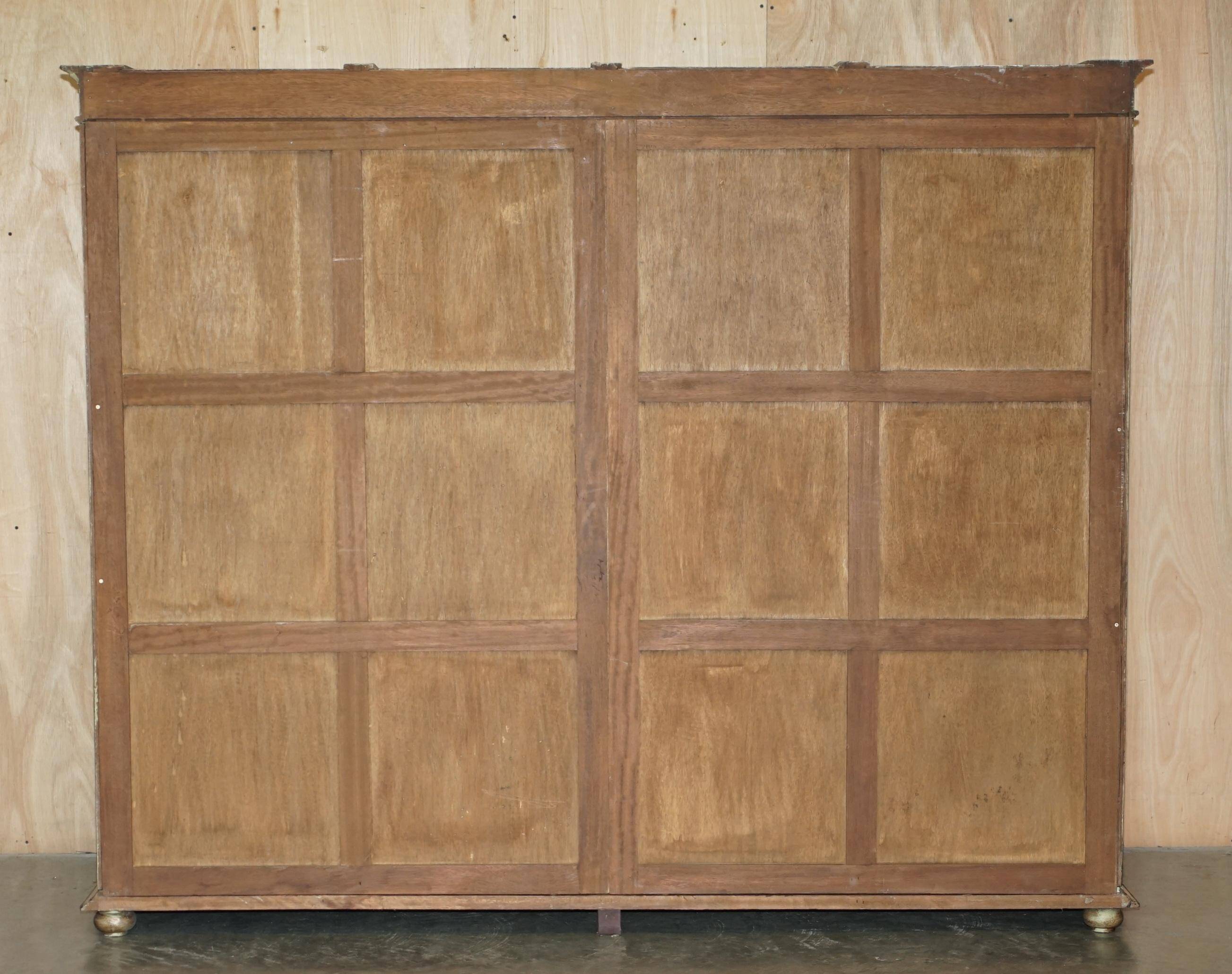 Vintage Italian oak wardrobe