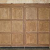 Vintage Italian oak wardrobe