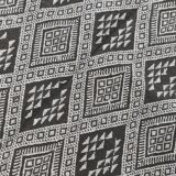 Handmade grey and white margoum carpet in natural wool