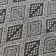 Handmade grey and white margoum carpet in natural wool