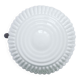 White glass plafond Polam Wikasy, Poland 1970s.
