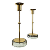 2 Scandinavian candlesticks Gunnar Ander for Ystad Metall 1960