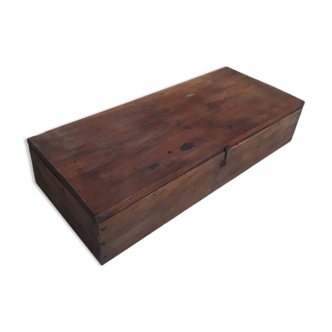 box, wooden box 46,2x19,3cm compartmentalized