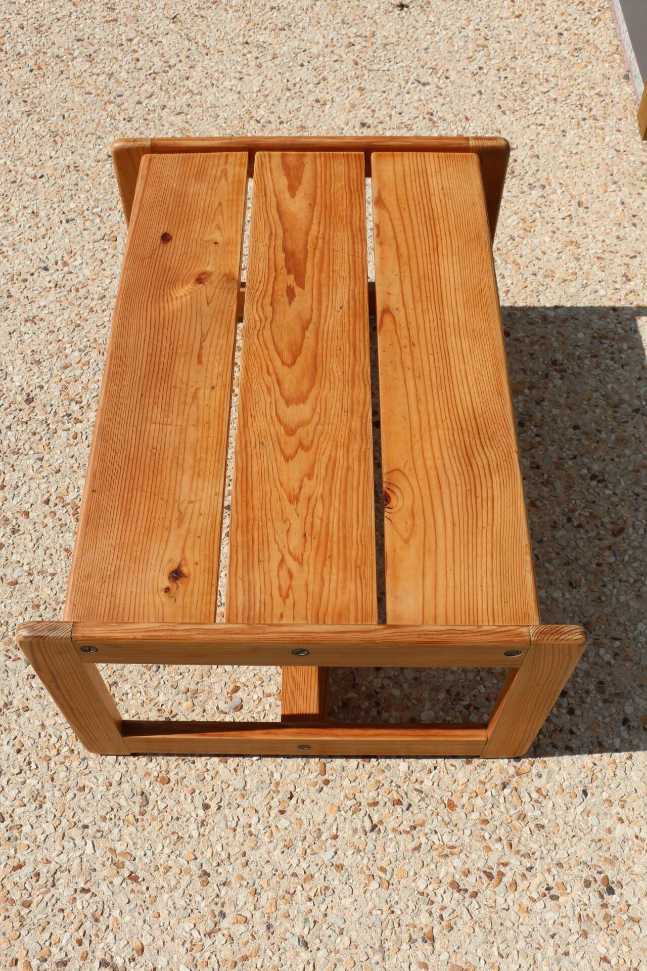 1960s pine coffee table
