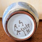 Ceramic vase signed