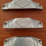 Set of 3 art deco handles