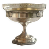 Coupe ancienne en verre et métal argenté