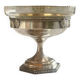 Antique glass and silver-plated metal cup