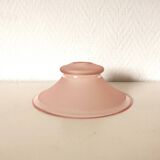 small pink lampshade in pink granite glass from the 50s