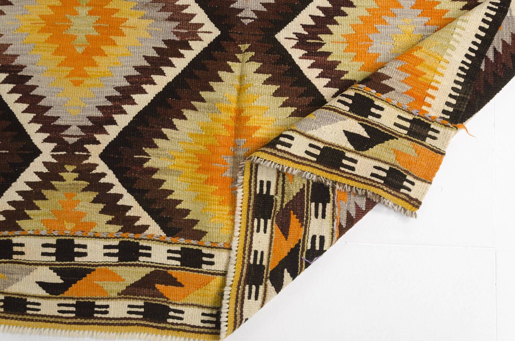 Vintage Anatolian Turkish Kilim Rug