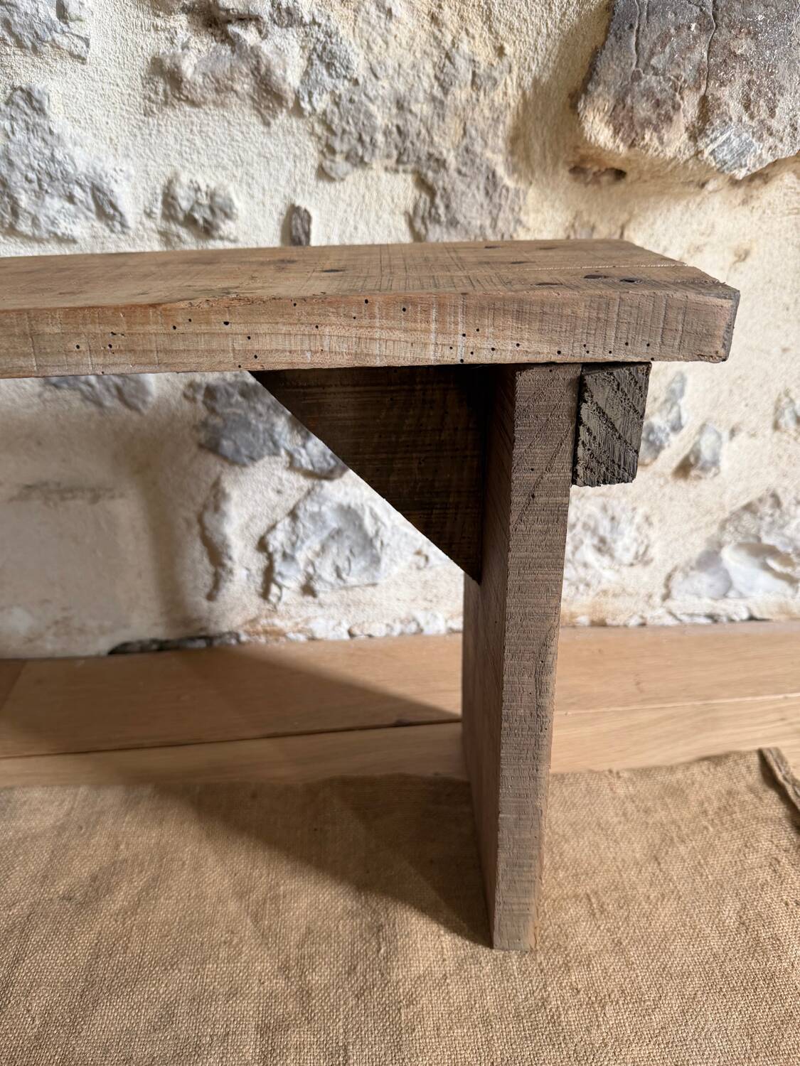 Wooden bedside table