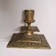 Antique Bronze Candlestick 19th Century Neo-Renaissance Style with Masks