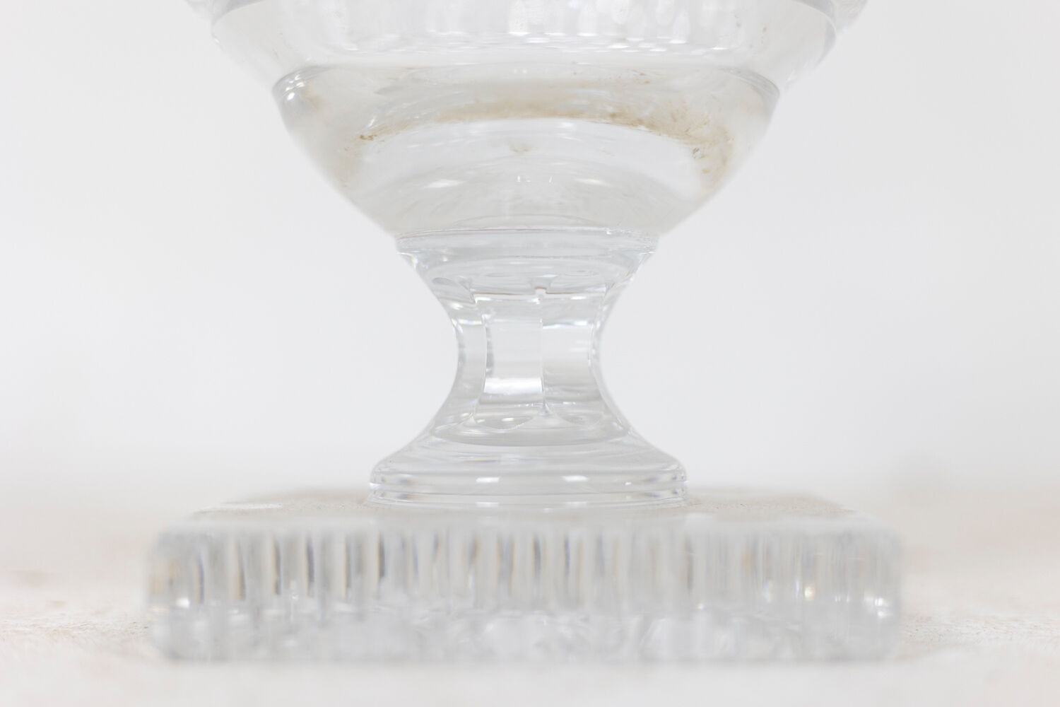 Medici-shaped crystal vase, twentieth century