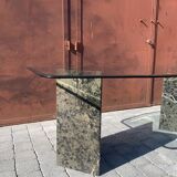 Roche Bobois marble and glass designer dining table circa 1970