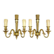 Pair of wall sconces in the Louis XVI quiver style in gilded bronze.