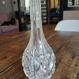 Carafe, vase, vintage soliflore cut glass