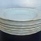 6 white porcelain plates