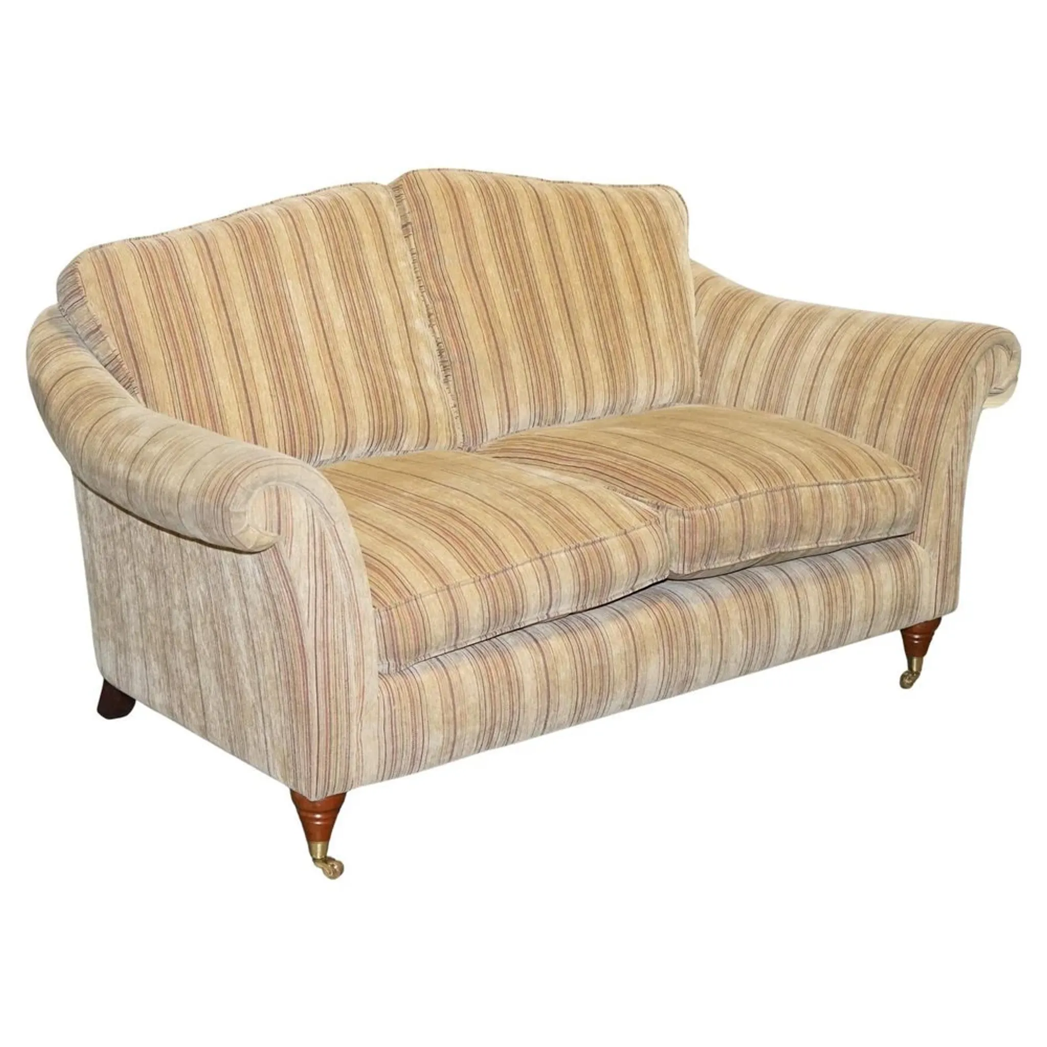 Westbury Vintage 2-Seater Sofa with Castor Feet by Parker Knoll